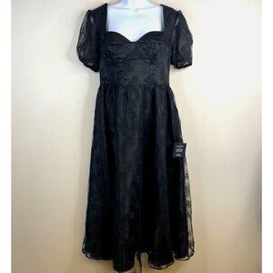 Whimsigoth Fairy Corset Dress Womens NWT Large Open Back Lace NYE Formal Dance